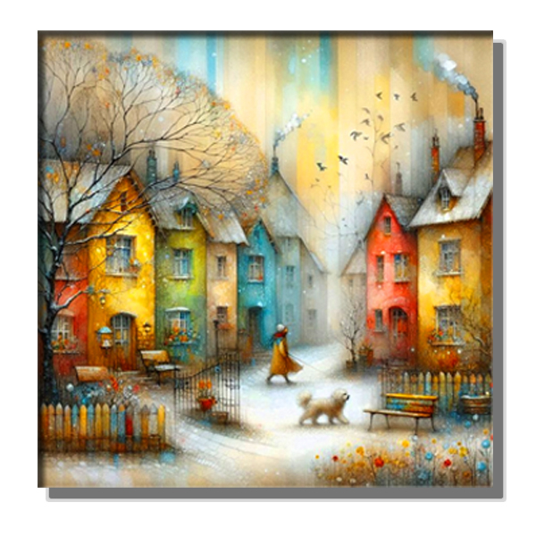 Tablou Canvas Scena de Iarna [2]