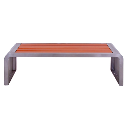 Bancă modernă 150 cm URBANIA | Aluminiu și WPC, design minimalist [1]