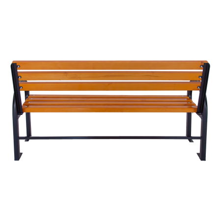 Bancă exterior 168 cm MAGNOLIA cu spătar | Lemn fag și metal [4]