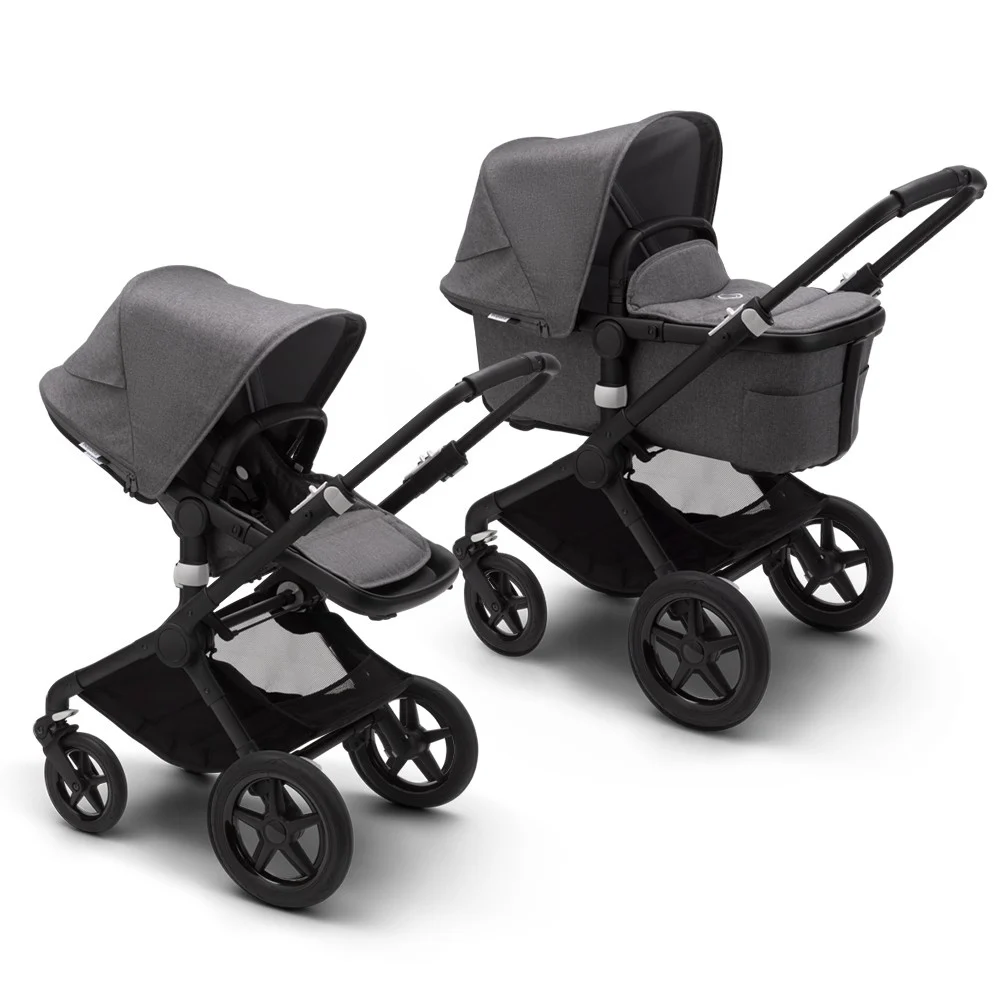 Carucior Bugaboo Fox 2 Complete Black/Grey Melange 2 in 1 [3]