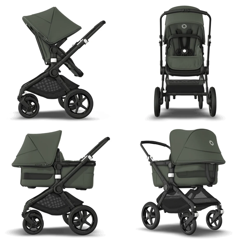 Carucior Bugaboo Fox 3 Black/Forest Green 2 in 1 [4]