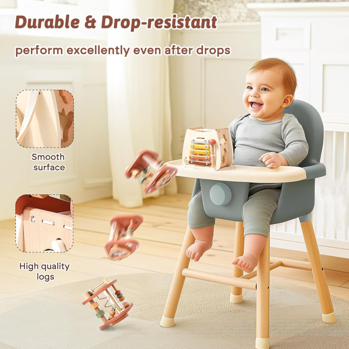 Centru activitati casuta bej -5 in 1, tip Montessori [5]