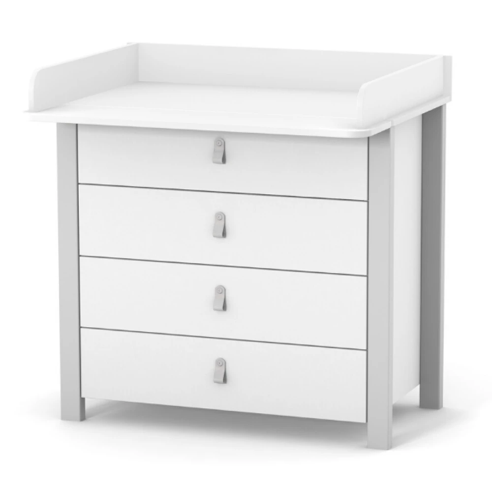 Comoda camera bebe alb / gri deschis 900 mm [2]