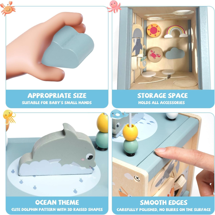 Cub activitati albastru -tip Montessori 6in 1 [5]