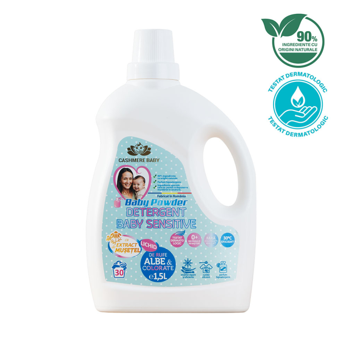Detergent sensitive, cu parfum Baby Powder, 1.5 L/ 30 sp [1]