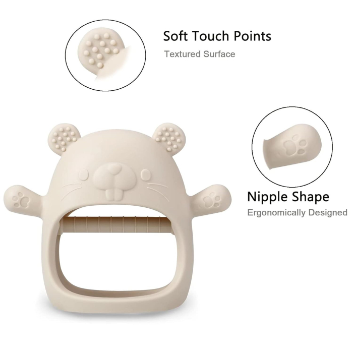 Inel dentitie panda crem [2]