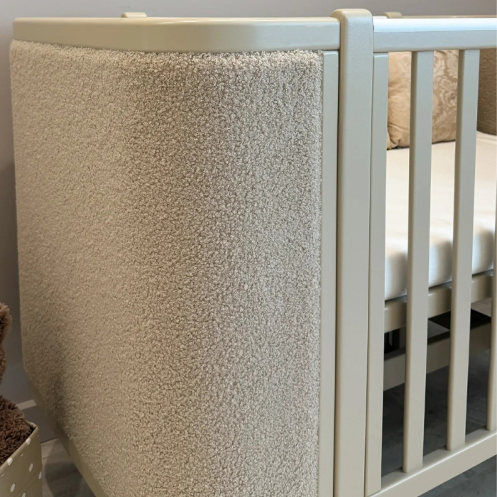 Patut bebe tapitat bucle co-sleeping Linn 120 × 60 cm – Cappuccino [4]