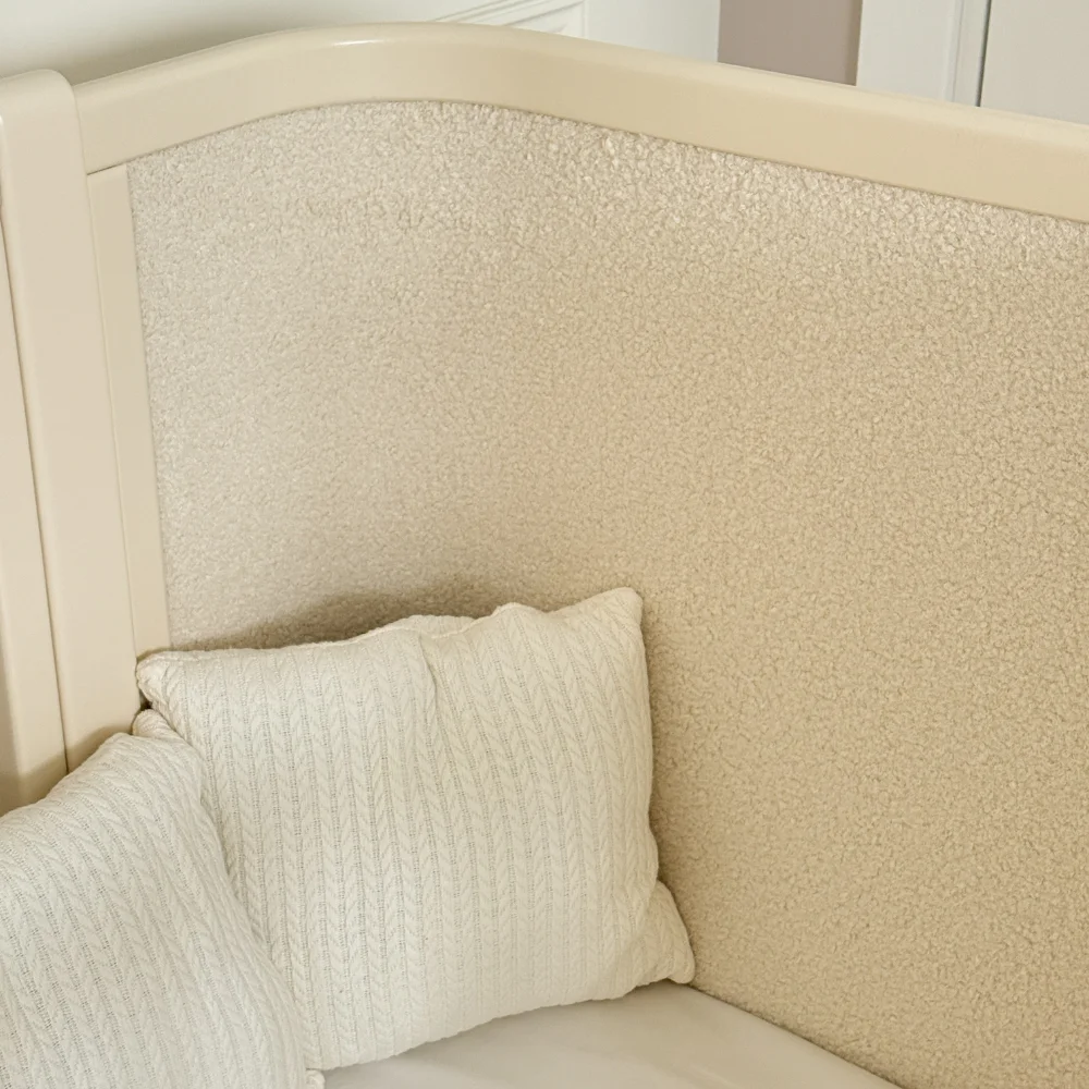 Patut bebe tapitat bucle co-sleeping Linn 120 × 60 cm – Milky [7]