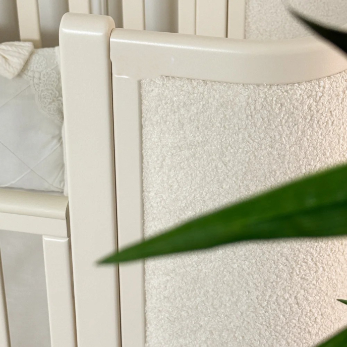 Patut bebe tapitat bucle co-sleeping Linn 120 × 60 cm – Milky [6]