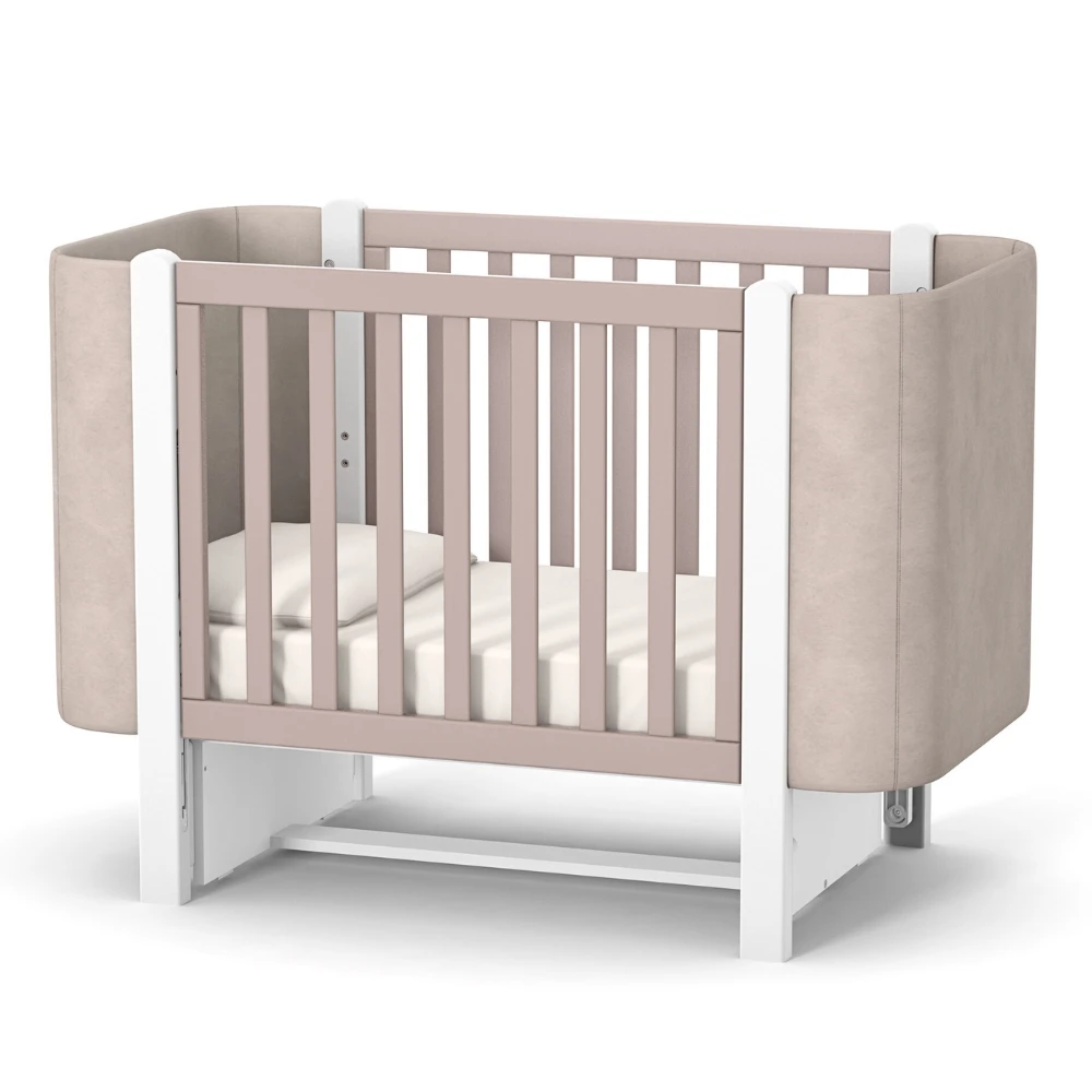 Patut bebelusi lemn Gabriela cappucino 120×60 [3]