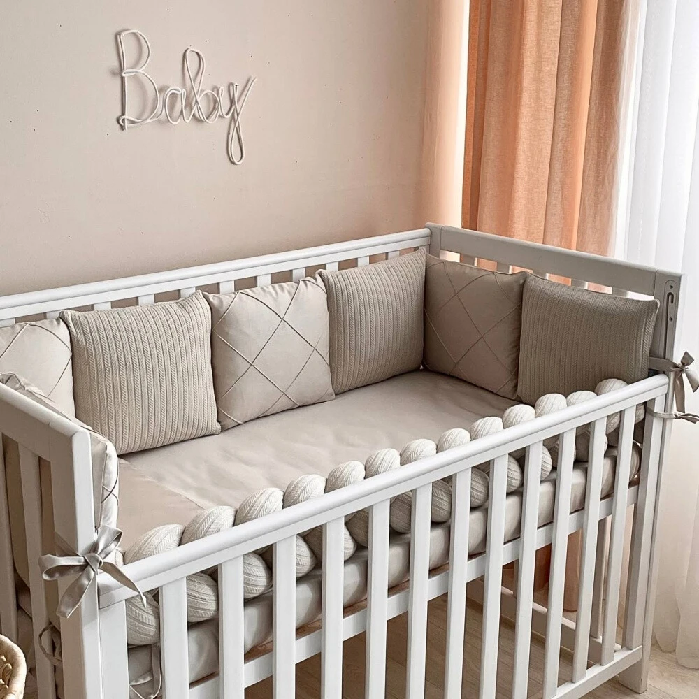 Set lenjerie patut bebe DreamLand latte 7 piese [2]