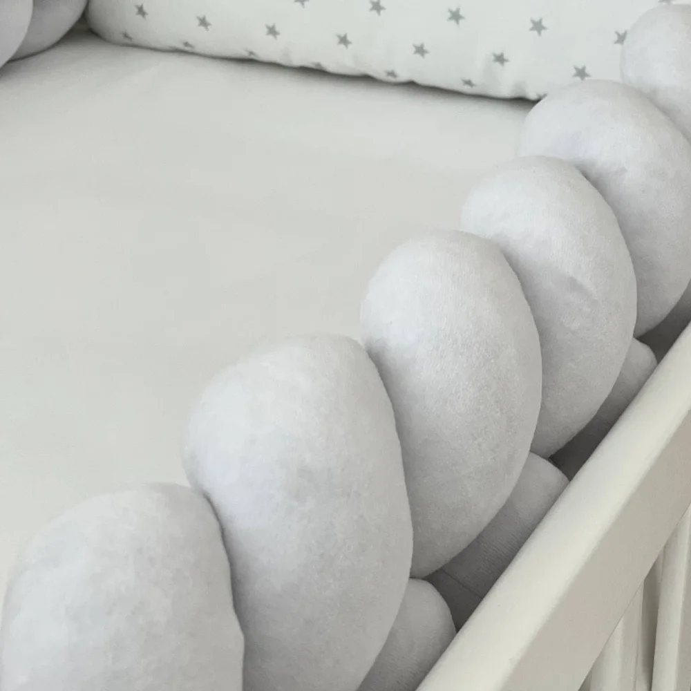 Set lenjerie patut bebe 8 piese norisori gri [5]