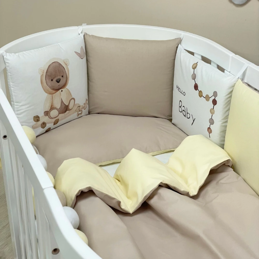 Set lenjerie patut bebe- Ursulet art design 7piese [3]