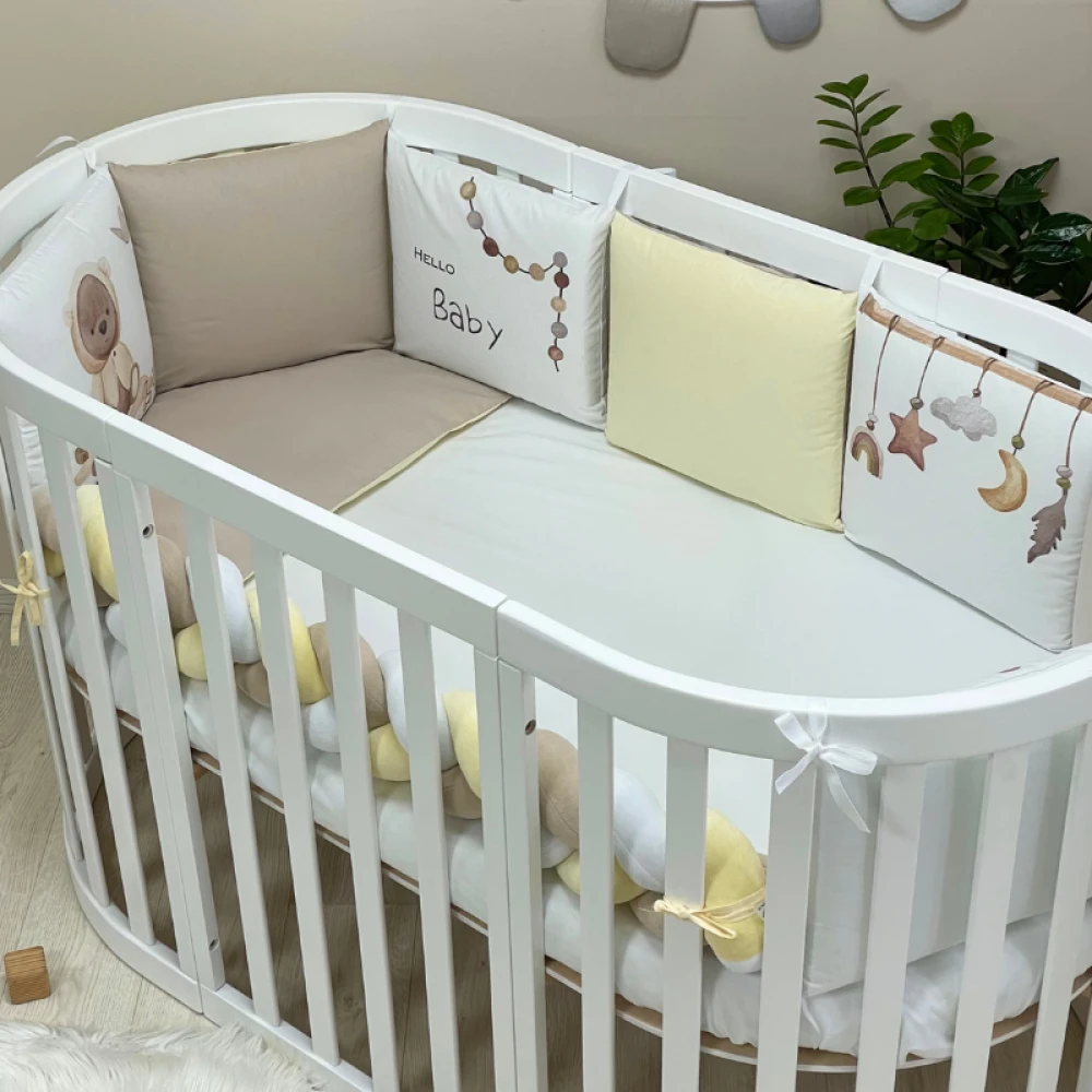 Set lenjerie patut bebe- Ursulet art design 7piese [6]