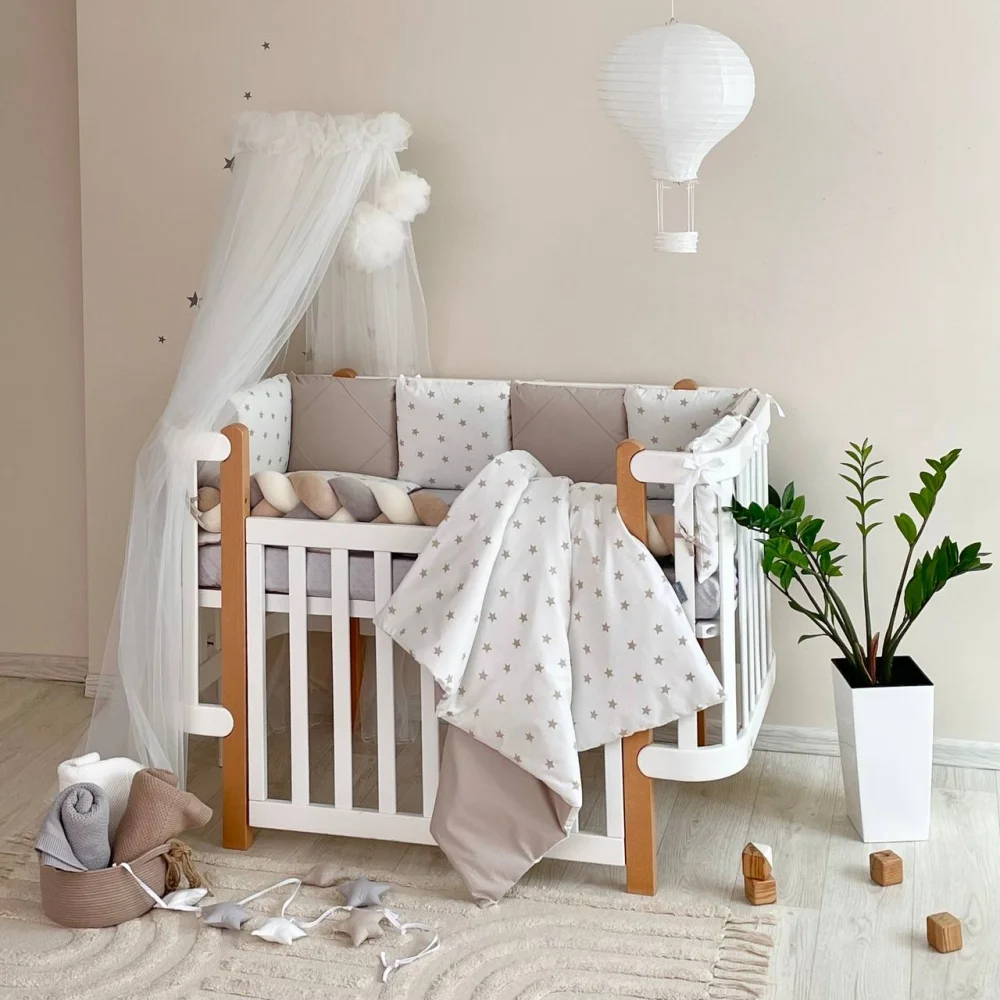 Set lenjerie patut Happy night Star bej (7 buc.) [6]