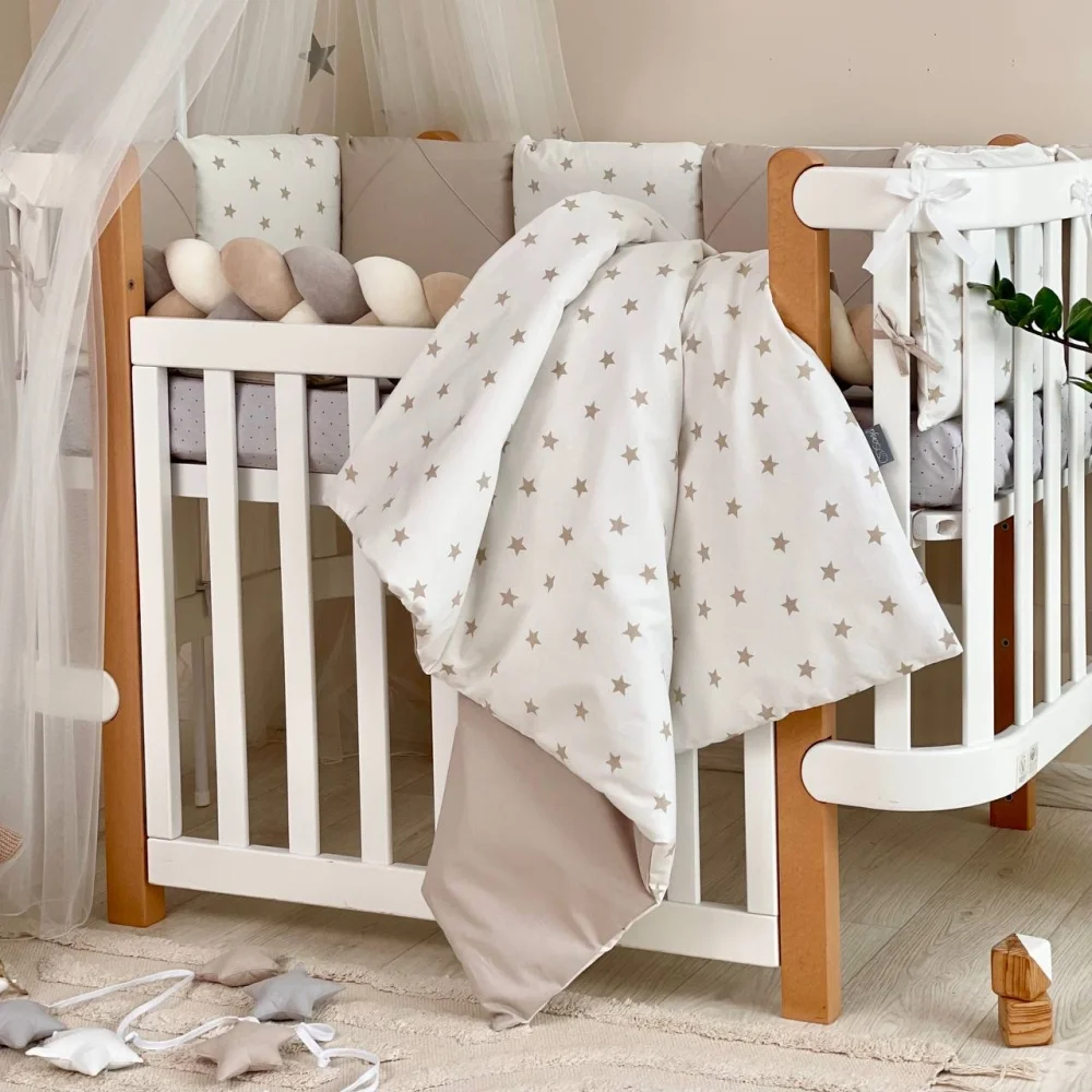 Set lenjerie patut Happy night Star bej (7 buc.) [4]