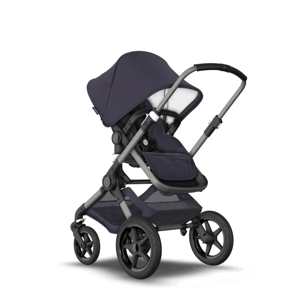 Cărucioare - Carucior Bugaboo Fox 3 Classic Graphite/Dark Navy 2 in 1