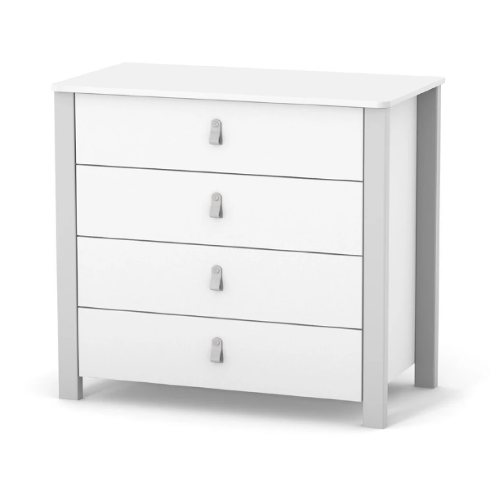 Comoda camera bebe alb / gri deschis 900 mm