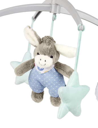 Accesorii patut-carucior - Sterntaler carusel patut magarus albastru