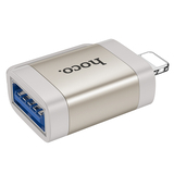 Hoco (UA31A) - Adaptor OTG Transfer, USB-A la Lightning, Gray [3]