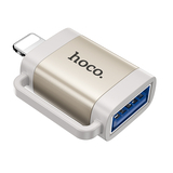 Hoco (UA31A) - Adaptor OTG Transfer, USB-A la Lightning, Gray [4]