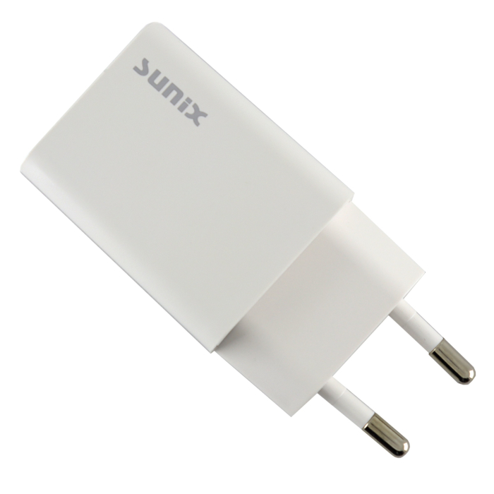 Incarcator de Retea Adaptor USB Sunix S10 5V 2.1A Alb [2]