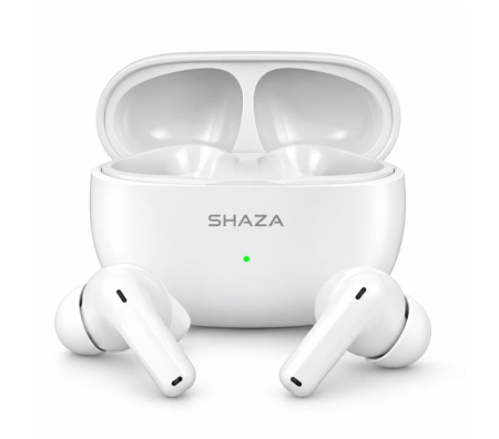 Accesorii - Casti Bluetooth True Wireless SHAZA S Sound 8, ANC + ENC, 4 Microfoane, Bluetooth 5.3, USB-C, Alb