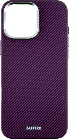 Huse telefon - Husa iPhone 16 Pro Sunix Neo Burgundy compatibila MagSafe