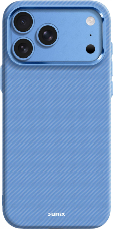 Huse telefon - Husa iPhone 17 Pro Sunix Albastru Glacier Blue compatibila MagSafe