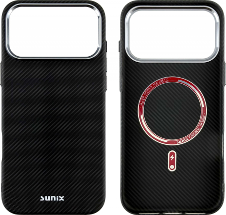 Husa iPhone 17 Pro Sunix Neo Black Neagra compatibila MagSafe [3]