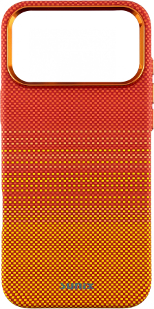 Huse telefon - Husa iPhone 18 Pro Max Sunix Neo Lava Orange compatibila MagSafe