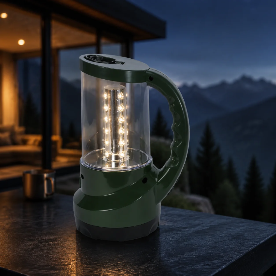 Lanterna LED Reincarcabila Hazel Black 21CM Acumulator Negru [2]