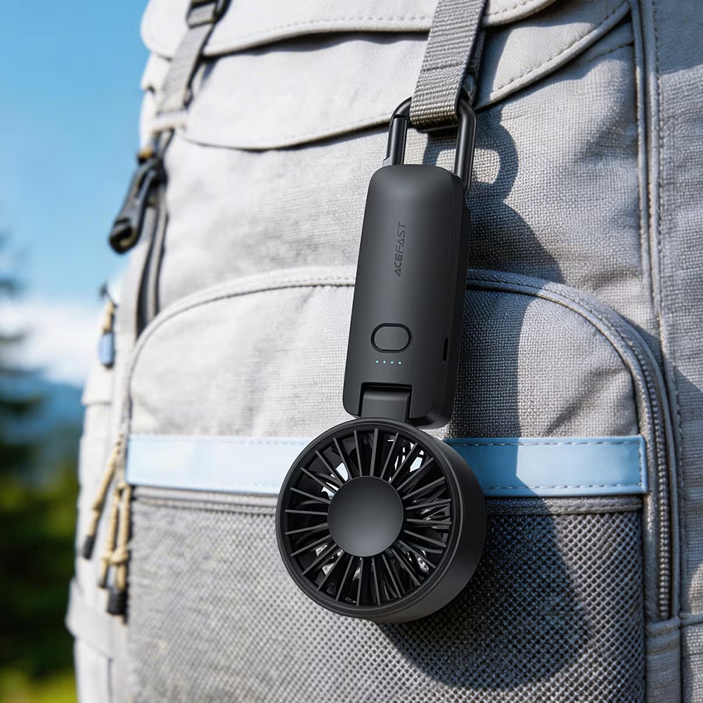 Mini Ventilator Portabil Acefast YF2 4 Viteze 1800mAh Carabina Negru [3]