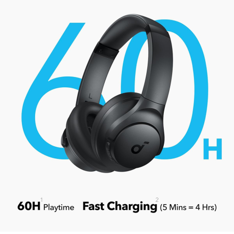 Casti Wireless Over-Ear Anker SoundCore Q11i Hi-Res BassUp Negru [2]
