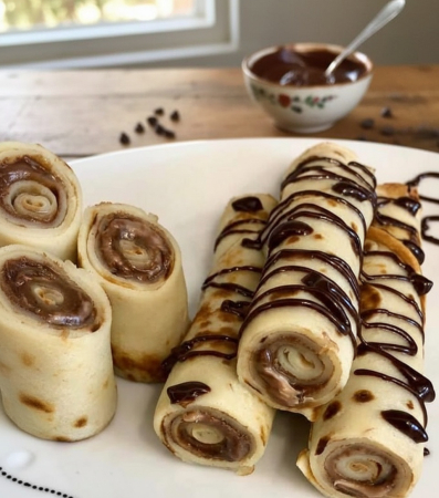 Clatite - Clatite Crepes cu Nutella