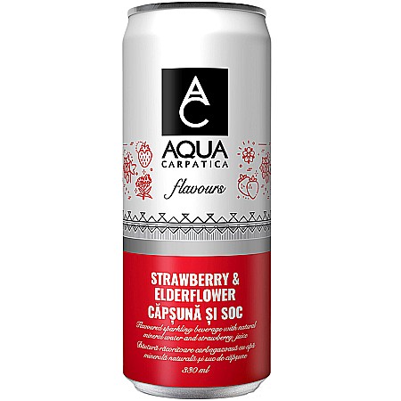 Apa Aromatizata - Aqua Carpatica Capsuni si Soc 330 ML