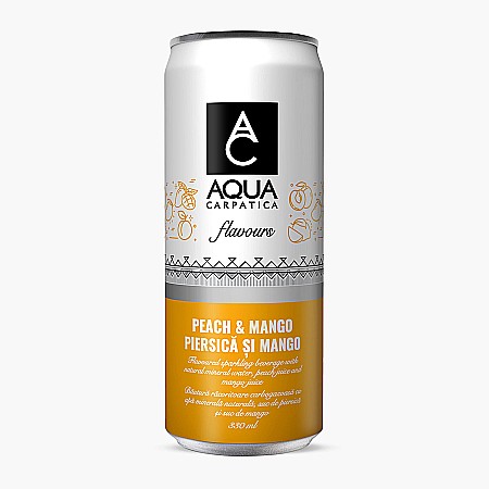Apa Aromatizata - Aqua Carpatica Piersica si Mango 330 ML