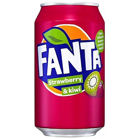 330 ml - Fanta Capsuna & Kiwi 330 ML Doza - Import