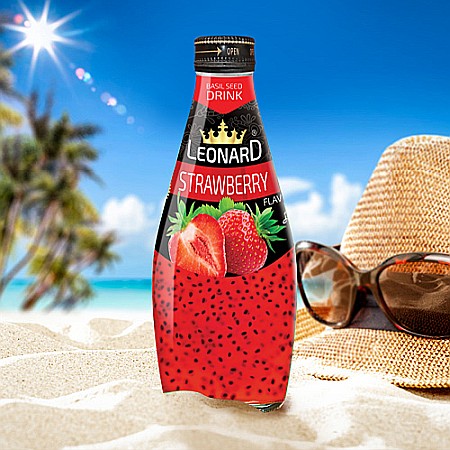 Bauturi necarbogazoase - Leonard Suc cu Aroma de Capsuni 300 ML