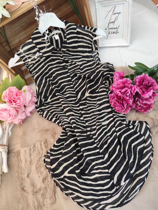 Bluza H&M cu imprimeu zebra – mărimea 36 [3]