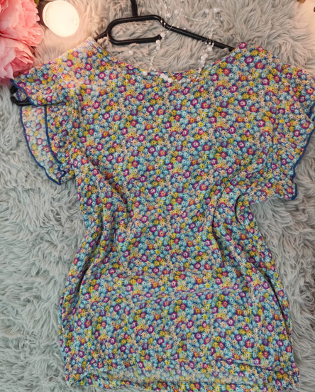 Bluză vaporoasă cu imprimeu floral – 146/152 [2]
