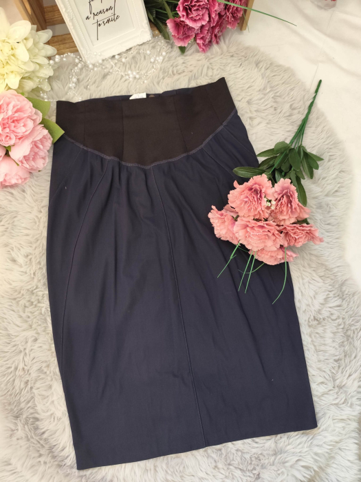 Fustă midi bleumarin Pinko – Mărimea 40 [2]