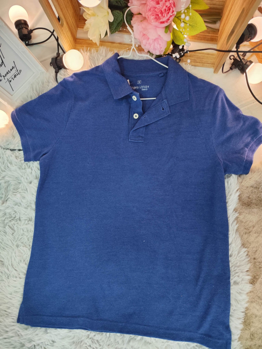 Tricou polo Angelo Litrico Basics – Albastru – M [2]