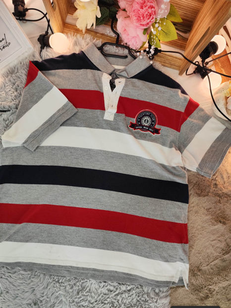 Tricou polo băieți cu dungi – stil nautic [3]