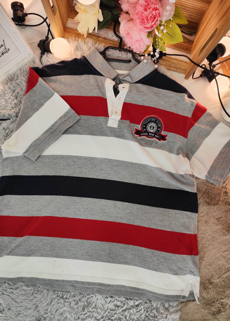 Tricou polo băieți cu dungi – stil nautic [2]