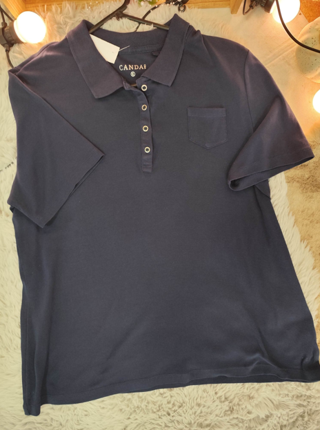 Tricou Polo Canda Bleumarin cu Buzunar – Mărimea XL [2]