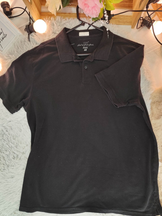 Tricou Polo H&M L.O.G.G. Negru – Mărimea L [3]