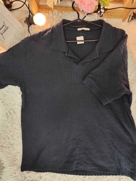 Tricou Polo Zara Bleumarin Texturat – Mărimea L [2]