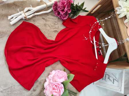 Bluze - Bluză OVS roșie – elegantă și feminină