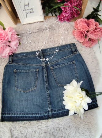 Fuste - Fustă mini din denim GAP Jeans – 100% bumbac